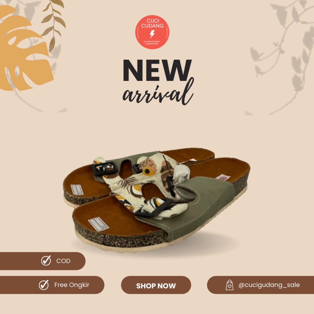 Roselina Sandal Wanita Motif