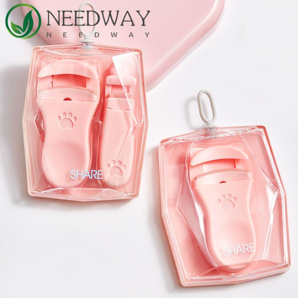 Needway  Penjepit Bulu Mata Set Lucu 2Pcs/Set Tidak Menarik Kosmetik Lash Curling Aplikator Alat Bantu Penjepit Bulu Mata Parsial Curl Eye Lash Makeup Alat Klip Pengeriting Bulu Mata