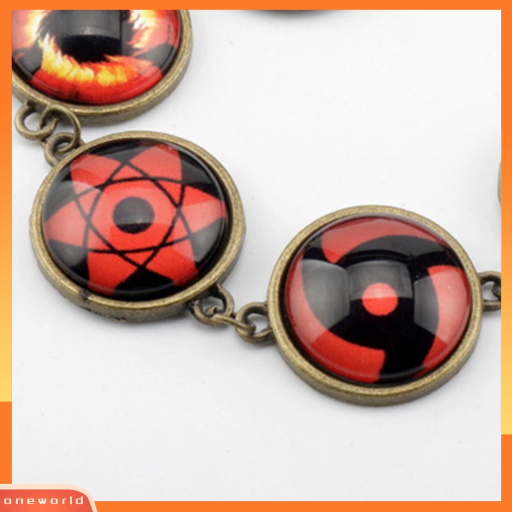 [EONE] Gelang Anime Kartun Permata Imitasi Geometris Adjustable Extension Rantai Hias Hadiah Anime Naruto Sharingan Mata Cosplay Liontin Rantai Gelang Kehidupan Sehari-Hari