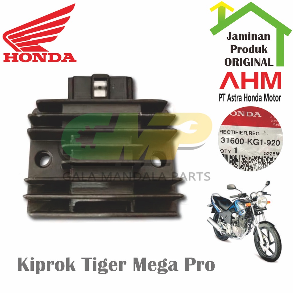 Honda Regulator Kiprok Tiger Mega Pro Soket Rectifier Original AHM