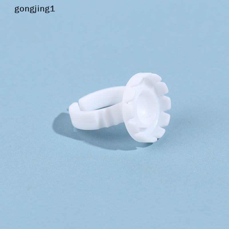 Ggg 100Pcs Cincin Ekstensi Bulu Mata Sekali Pakai Lem Lash Fan Cup Finger Holder Fans ID