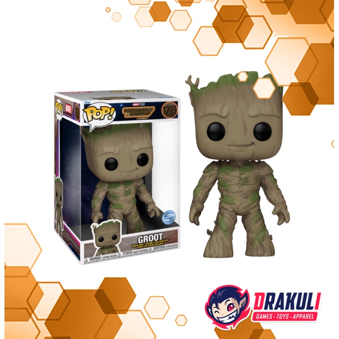 Toys Funko Pop Marvel Guardians Of The Galaxy 3 - Groot 10&quot; Inches (Special Edition)