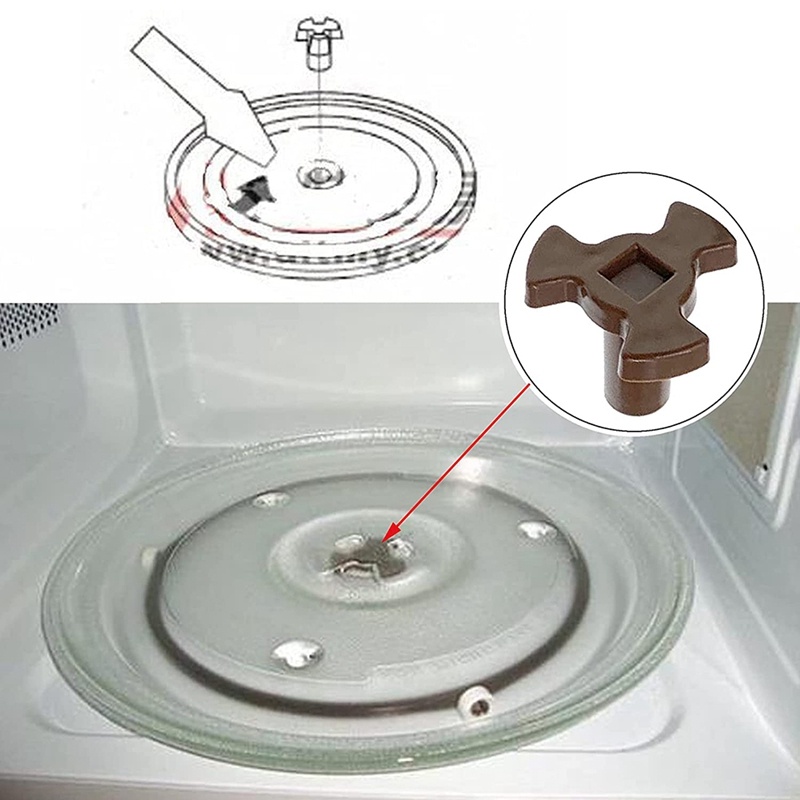 Kaki Piring MIcrowave 17 mm Poros Pemutar Piringan Oven