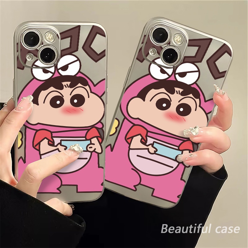 IPHONE Soft Electroplate Phone Case Kompatibel Untuk Iphone11 14 13 12 Pro XS Max XR X8 7 6S Plus Casing Mini TPU Silikon Shockproof Cover