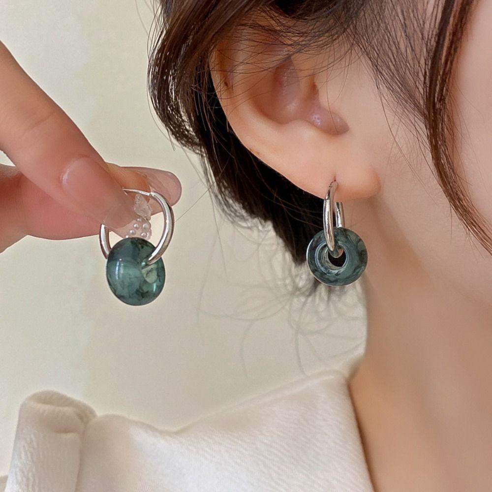 Mxbeauty Korea Ear Studs Party Hitam Trendi Elegan Paduan Aksesoris Telinga Sederhana Geometris Ear Buckle