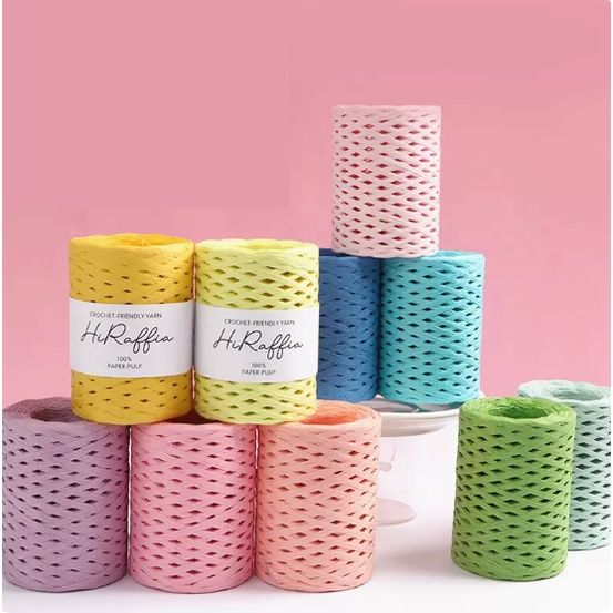 Benang Rajut Raffia Kertas Paper Yarn- BAVERLY