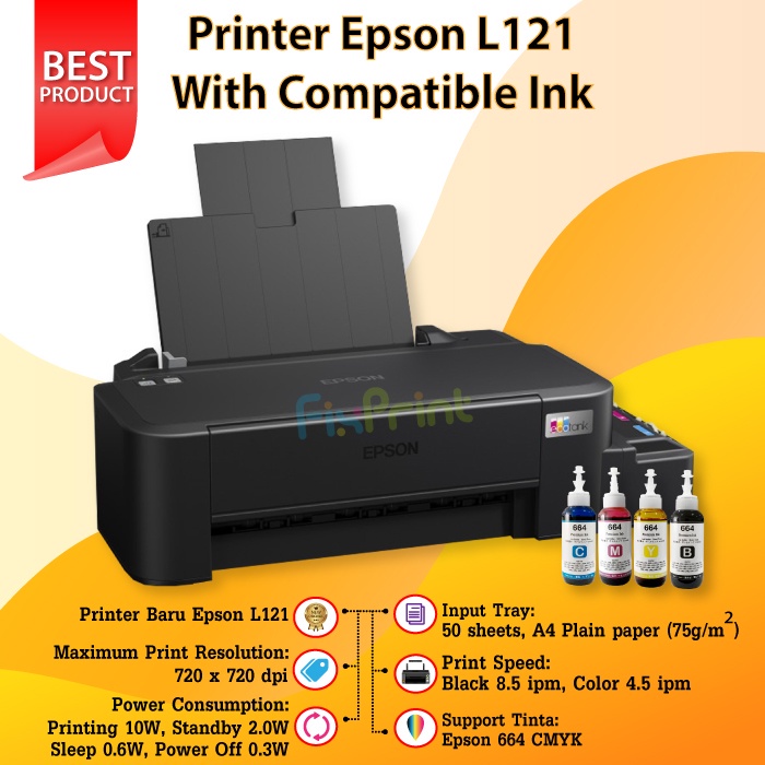 Printer Epson L120 Ink Tank Printer Epson L120 L 120 l120 Infus System Print Foto Photo Pengganti Epson L120