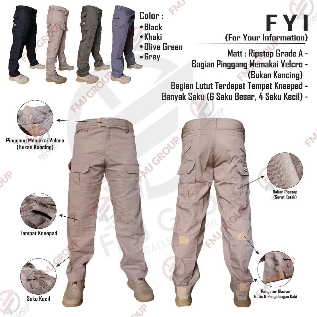 Celana Tactical Panjang Pria Kneepad 511