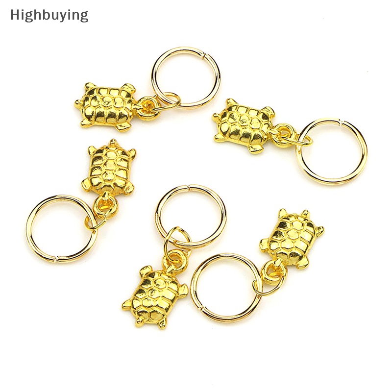 Hbid 50Pcs/Set Hewan Laut Liontin Rambut Gimbal Kepang Pin Rings Klip Perhiasan Glory