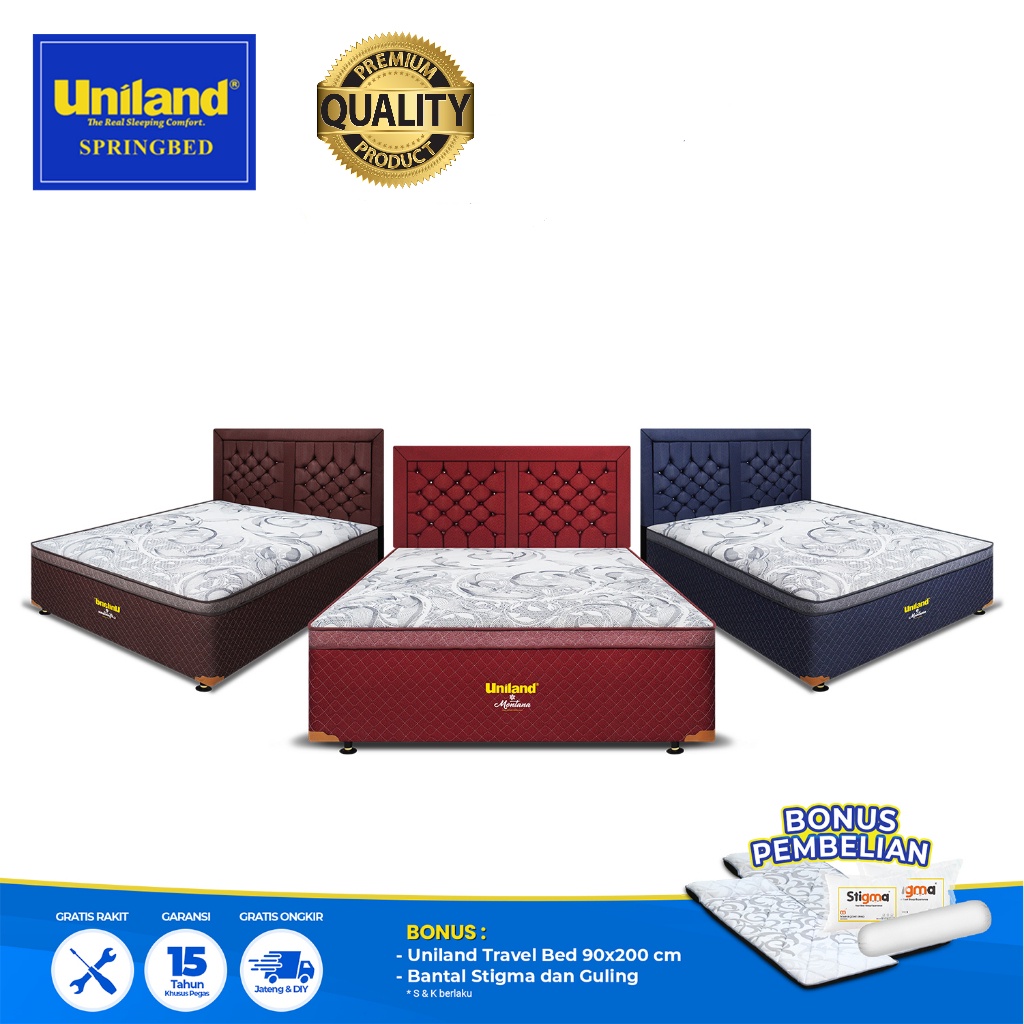 Uniland Springbed Multibed Montana Plushtop - Kasur Spring Bed 
TOP GROSIR BREBES