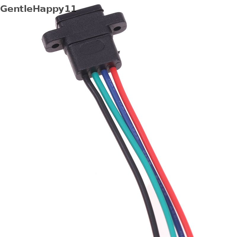 Gentlehappy Type-C 2Pin 4Pin Kawat Las Female Anti Air Soket Cewe Karet Ring Arus Tinggi Fast Charging port id