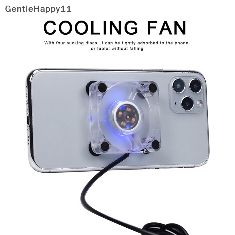 Gentlehappy Kipas Pendingin Cooler Handphone Universal Untuk IOS Android Game Cooling Pad id