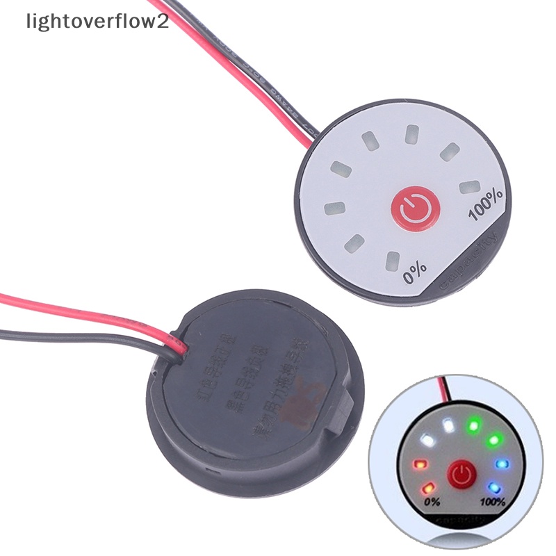 [lightoverflow2] 12v 24V 36V Indikator Kapasitas Lithium 3S 4S 6S 7S 10S Power Level Meter LED Display Li-ion Tester [ID]