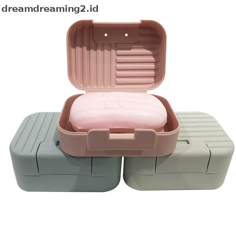 (drea) 1pc Tempat Sabun Cuci Piring Kamar Mandi Anti Air Portable Kotak Sabun Travel//