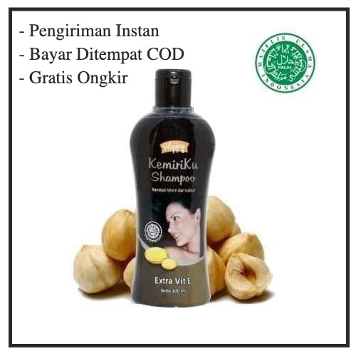 HAPPY KEMIRIKU Shampoo ( Shampoo kemiri ) / Shampo KemiriKu Rambut Hitam dan Subur / Shampoo Minyak 