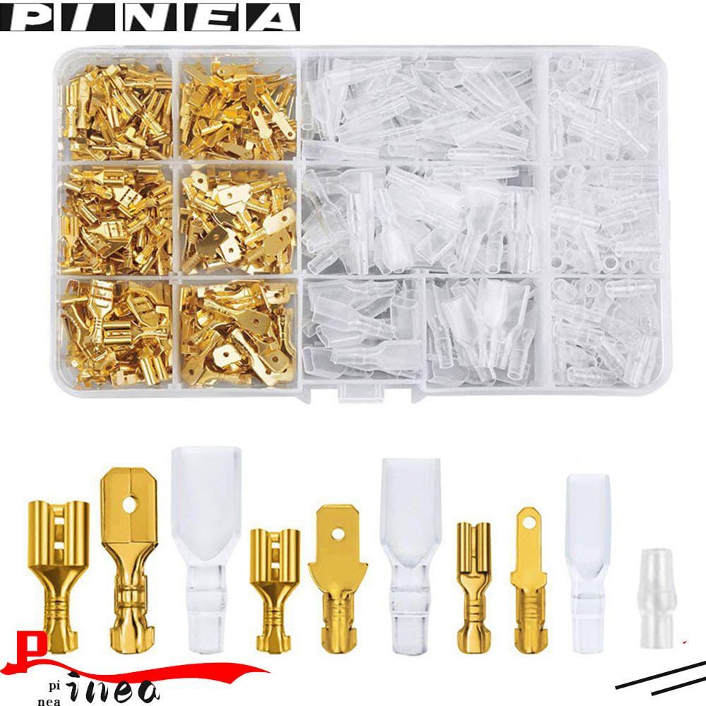 Nanas120 /135 /270/360PCS Konektor Kawat 2.8/4.8/6.3mm Sarung Insulated Male Female Plug Spring