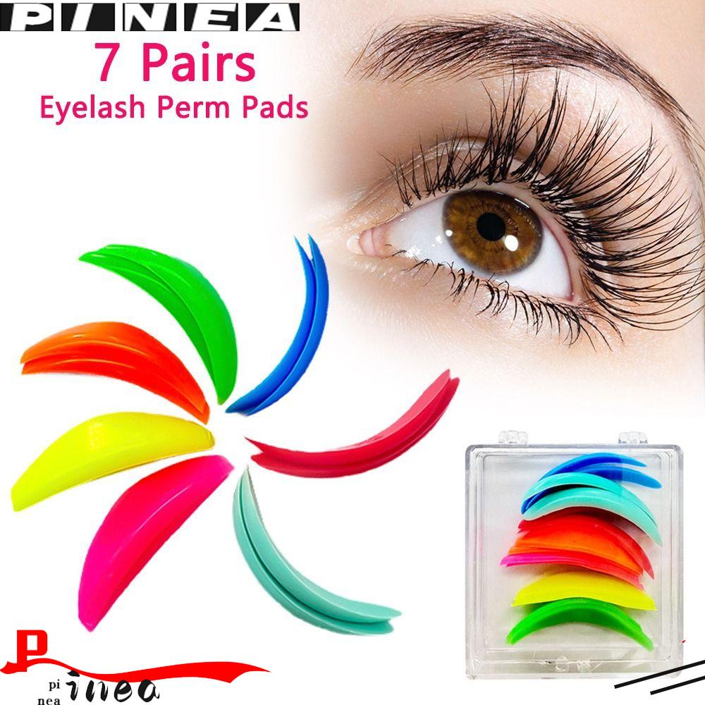 Nanas 7pasang Eyelash Perming Pad Reusable New Design Makeup Aksesoris Penjepit Bulu Mata Aksesoris 3D Angkat Bulu Mata Eyelash Extension Silicone