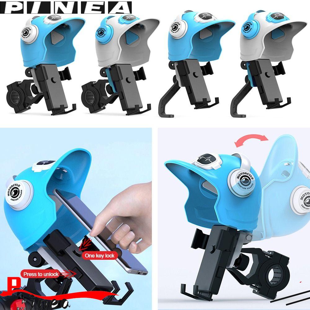 Nanas Tempat Ponsel Aksesoris Sepeda Motor Helm Kecil Tabir Surya Phone Stand