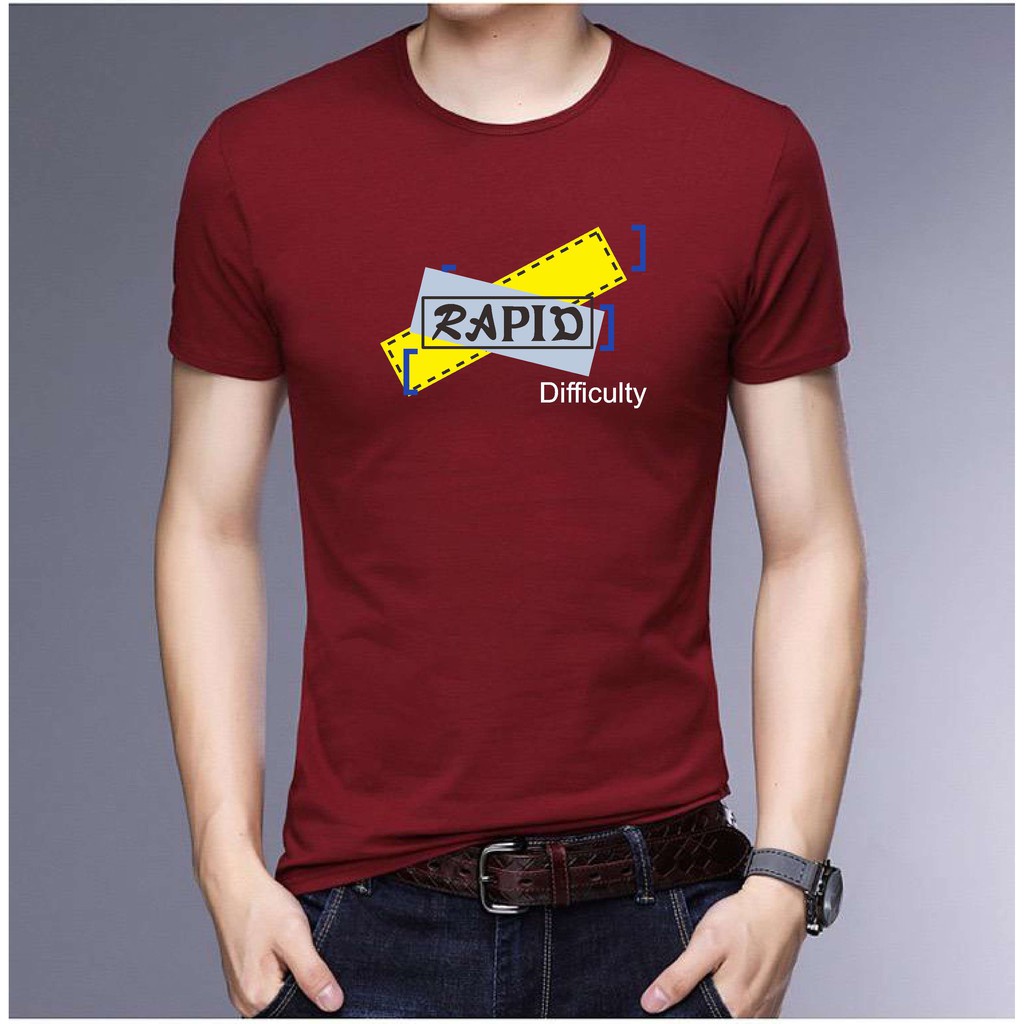 Bisa Bayar Di tempat/ BS/COD/BAJU KAOS TANGAN PENDEK RAPID PRIA REALPICTURE