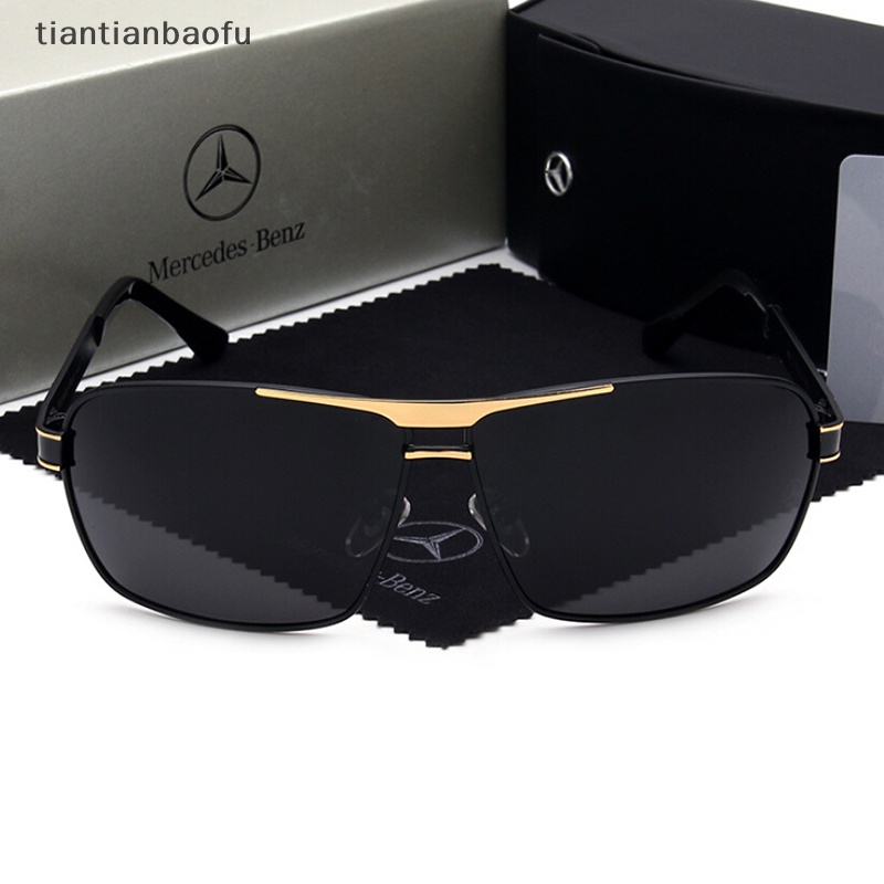 [tiantianbaofu] Mercedes Benz Kacamata Fashion Pria Polarized Mirror Klasik Metal Eyeglasses Boutique