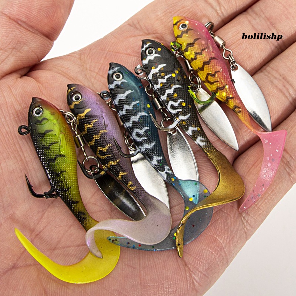 Bo-5.5cm/7g Umpan Pancing Warna Terang Desain Payet Tampak Realistis Dengan Kait Tajam Mata 3D Hidup Digunakan Kembali Buatan Lembut Memikat Memancing Perlengkapan Memancing Gadget