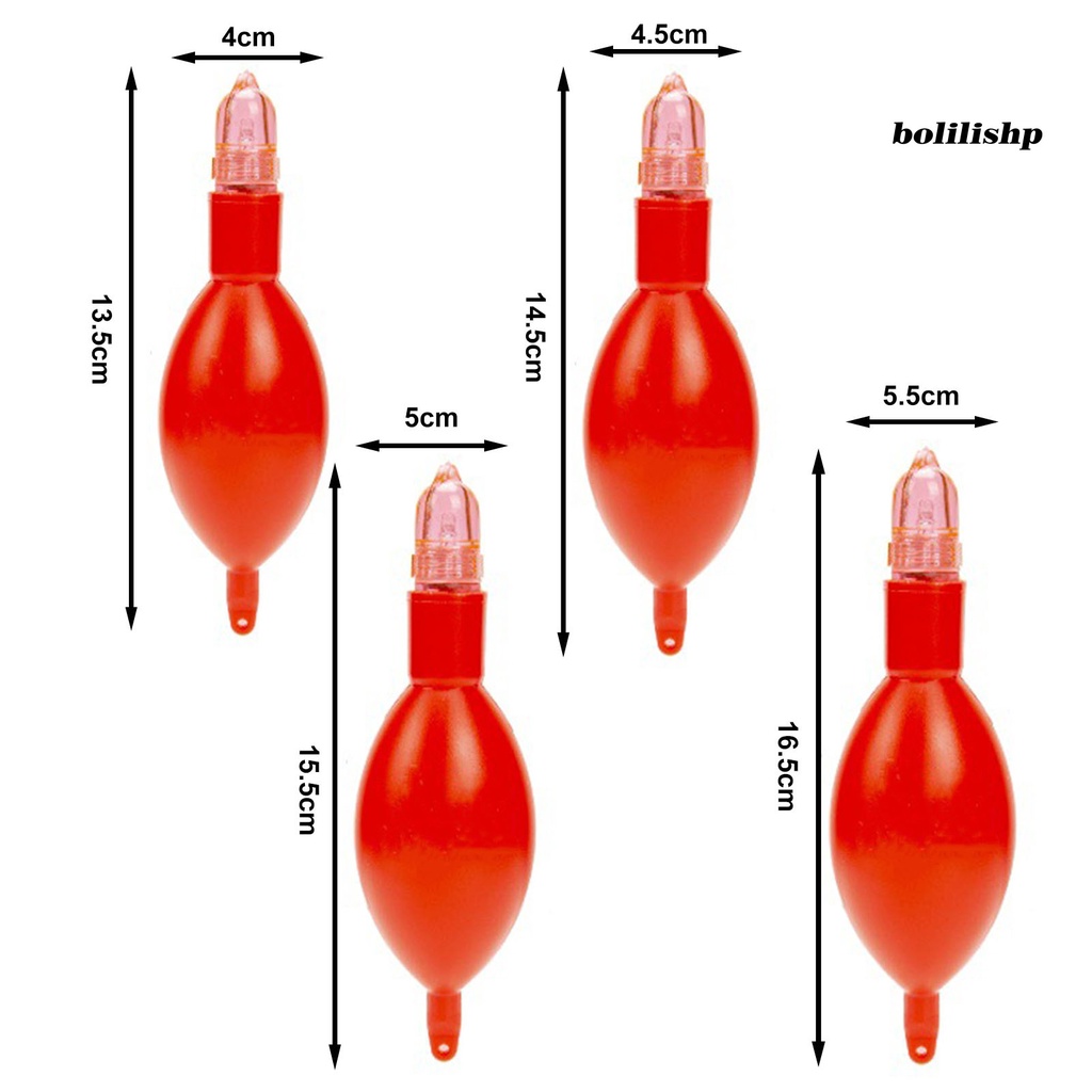 Bo-pengapung Ikan Kucing Tahan Jatuh Bercahaya Daya Apung Kuat Tahan Tekanan Bentuk Telur Bebek Laut Memancing Mengapung Perut LED Memancing Luar Ruangan