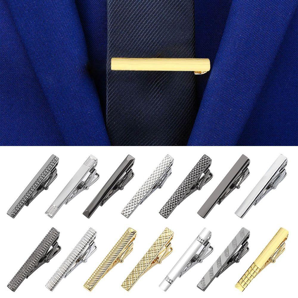 R-FLOWER 3pcs Klip Dasi Mens Metal Business Tie Pin