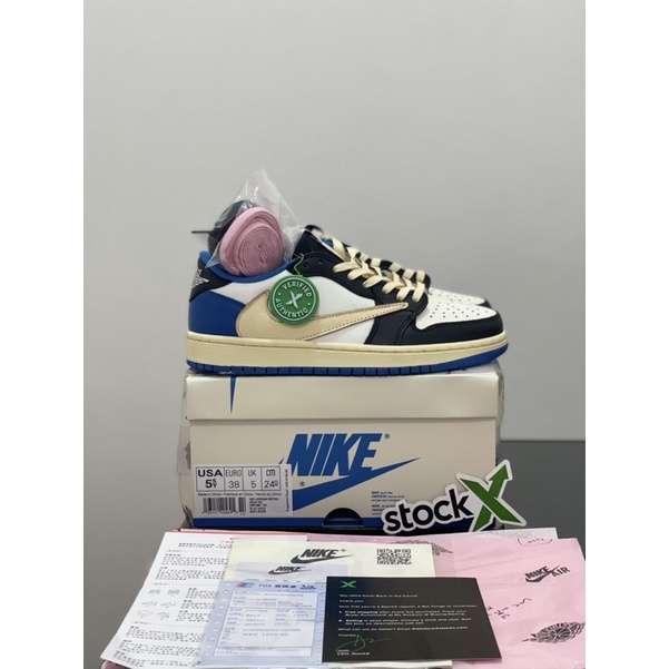 Sepatu Nike Air Jordan 1 Low Fragment X Traviz Scoot BNIB