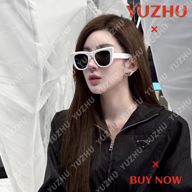 (YUZHU) Cyberpunk Oversized Frame Cat Eye Anti UV Sunglasses Korean Fashion Square Frame Anti Blue Light Eyeglasses