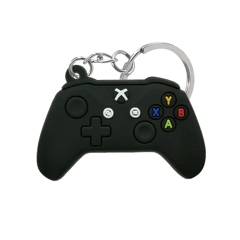 1 Pcs PVC Gaya Baru Mesin Game Gantungan Kunci Keyring Lucu Gamepad Joystick Gantungan Kunci Gantungan Kunci Tas Mobil Gantung Cocok Pria Cowok keys