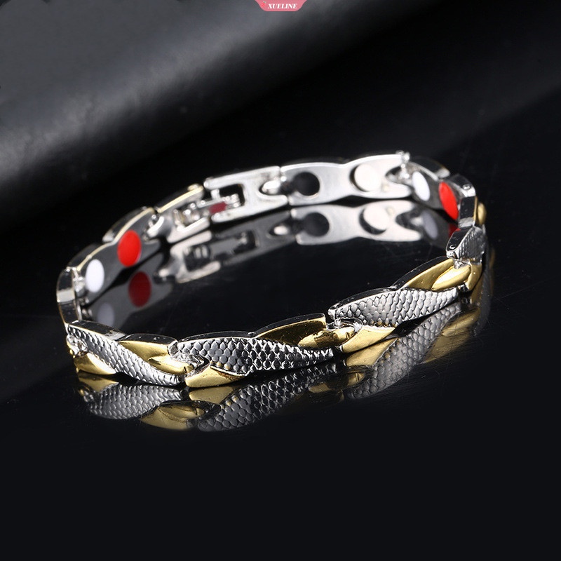 New Motif Naga Memutar Sehat Magnet Gelang Untuk Wanita Power Therapy Magnet Bracelet Bangles Untuk Wanita Pria [ZXL]