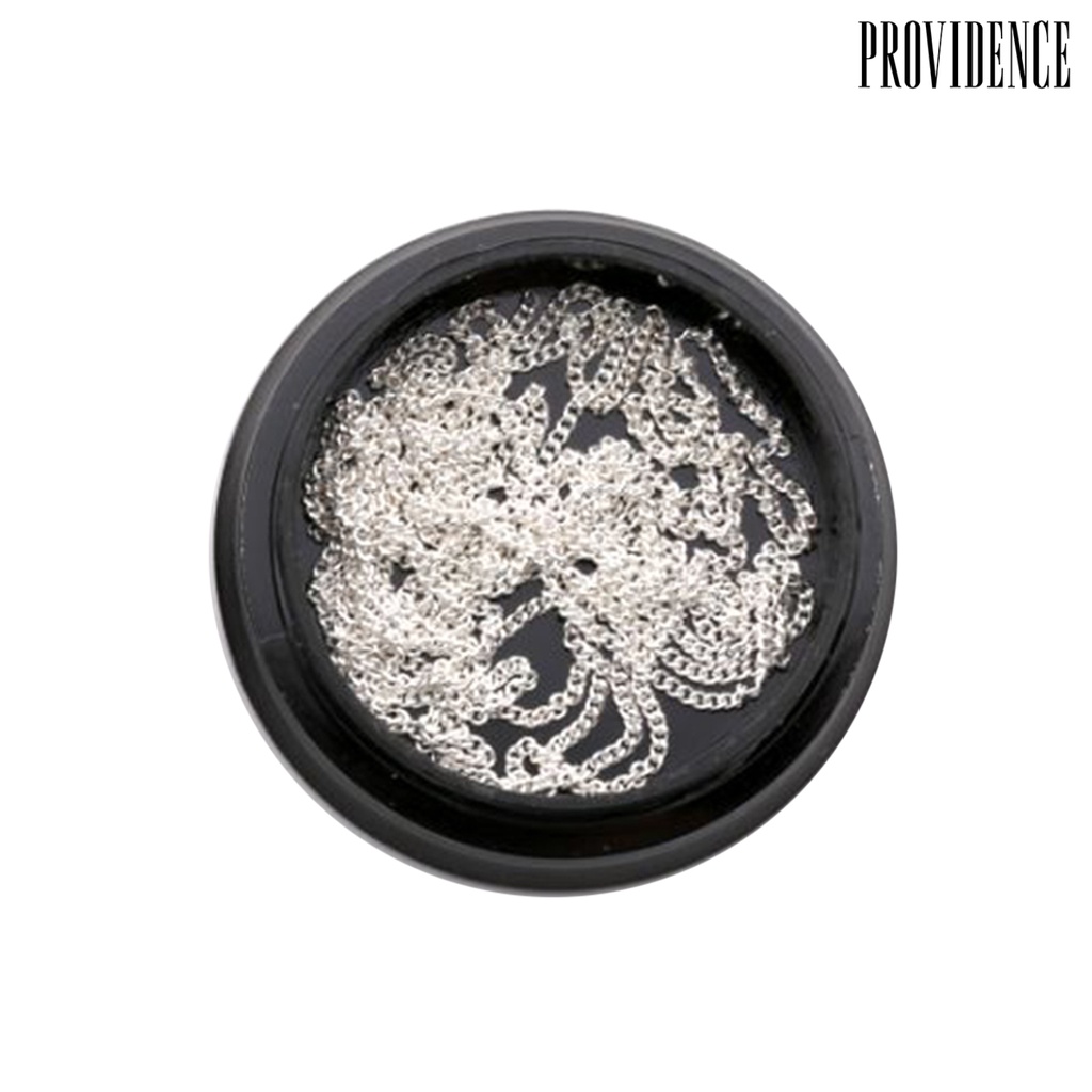 Providence 1kotak 1M Rantai Nail Art Semua Desain Dapat Dipotong DIY Dekorasi Nail Art Rantai Logam Perhiasan Alloy Manicure Nail Jewelry Aksesori