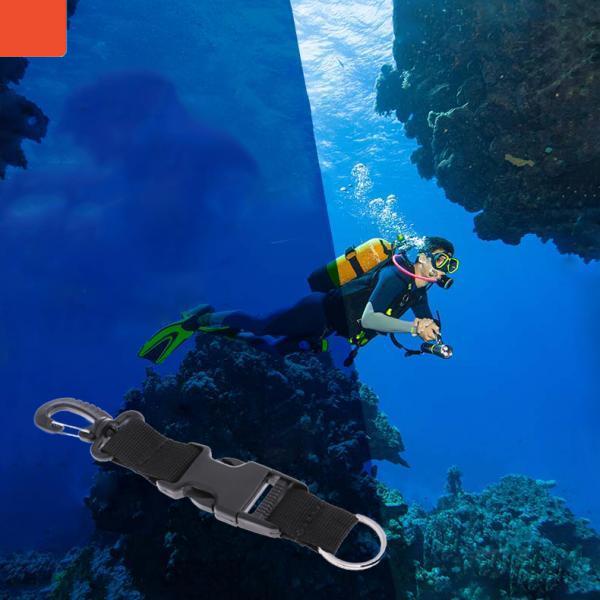 [Predolo] Scuba Diving Spearfishing BCD Webbing Lanyard Strap w/Gesper Pelepas Cepat