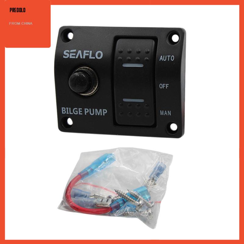 [Predolo] Bilge Pump Switch Panel Automatic/Off/Manual with built in fuse