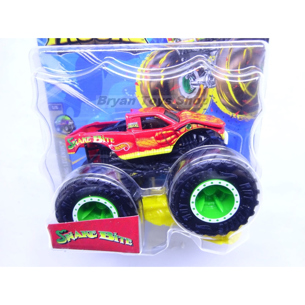 Hot Wheels Monster Trucks Snake Bite Merah