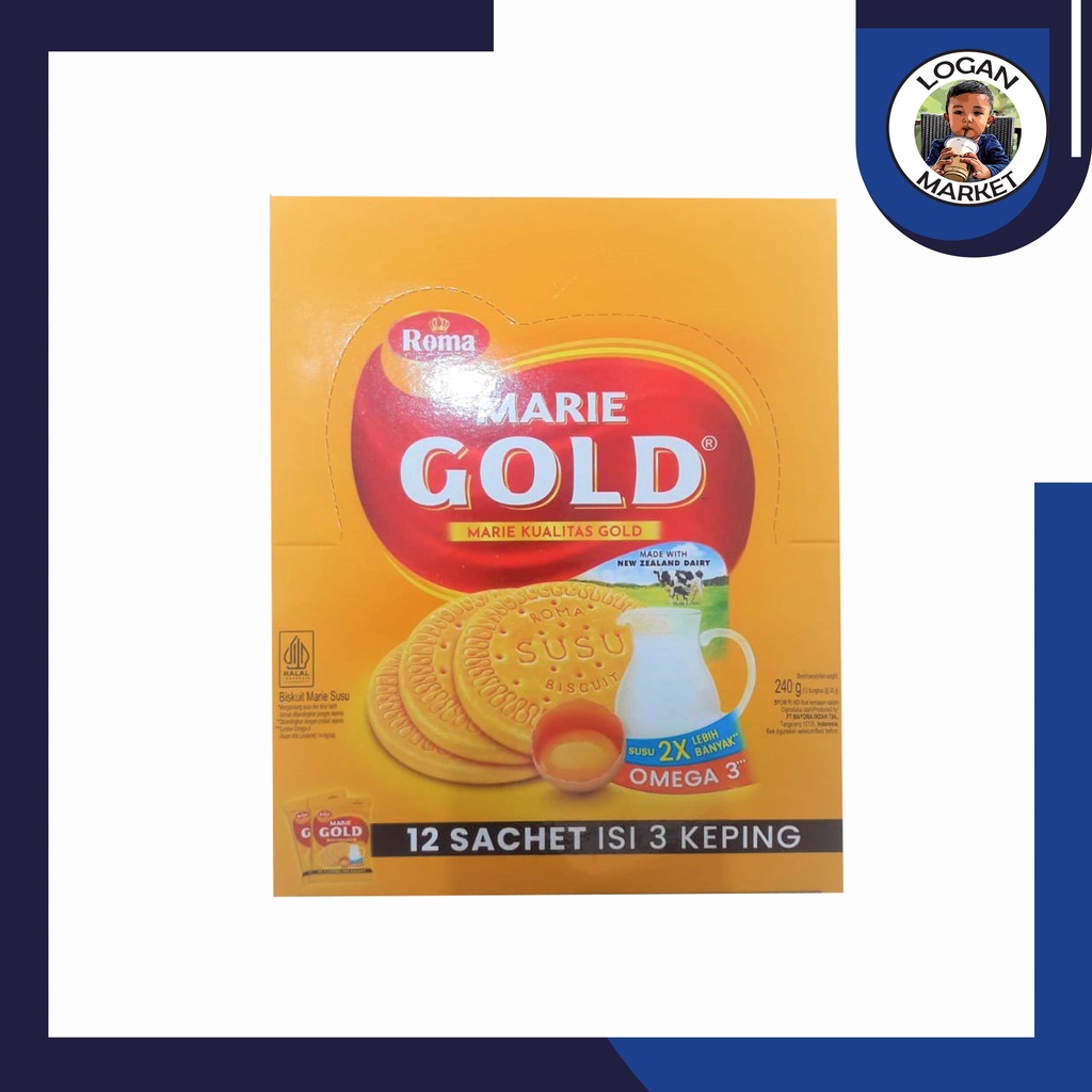 

Roma Marie Gold Biskuit Biscuit Box Isi 12 Sachet Pcs