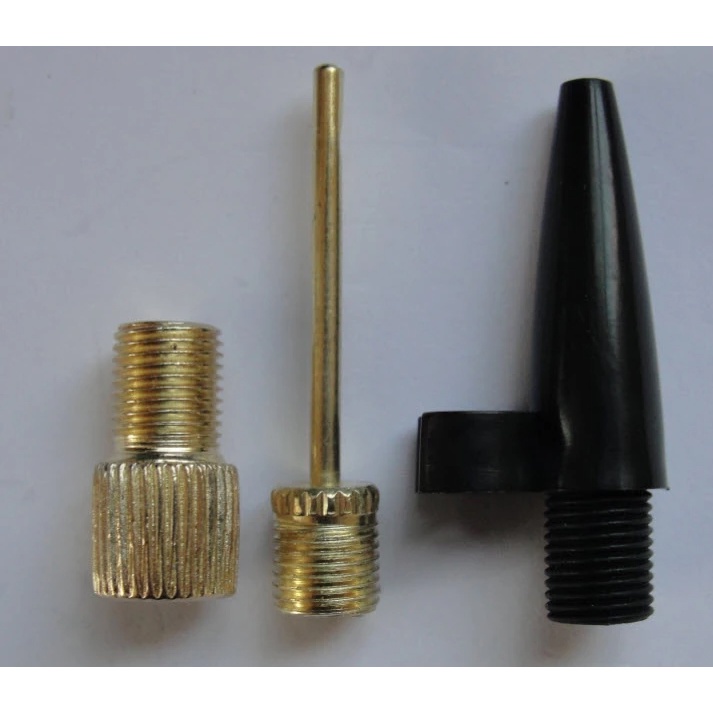 YGRETTE - 3PCS BICYCLE VALVE KIT ADAPTER NEEDLE INFLATOR PUMP adaptor kepala pompa ban sepeda pentil bola valve to schrader