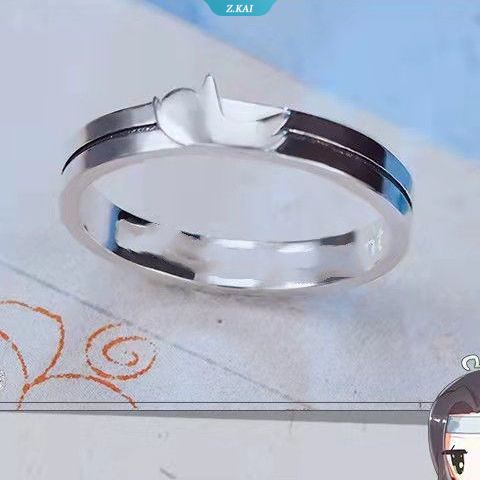 Anime Grandmaster of Demonic Budidaya Cincin Wei Wuxian Lan Wangji Cosplay Unisex Rings Mo Dao Zu Shi Perhiasan Aksesoris Prop Cincin [ZK]