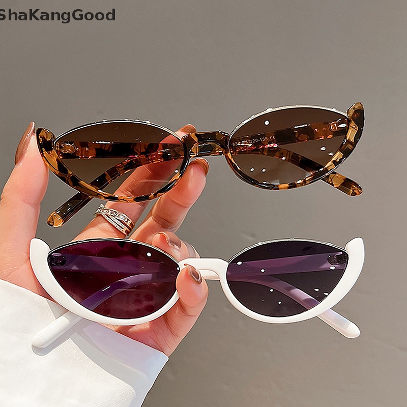 Skid Fashion Mata Kucing Kacamata Hitam Untuk Wanita Minimalis Sunglasses Travel Eyewear SKK