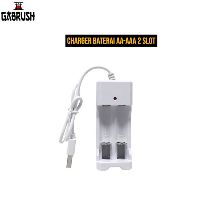 Charger Baterai 2 Slot AA AAA Battery Rechargeable Charger