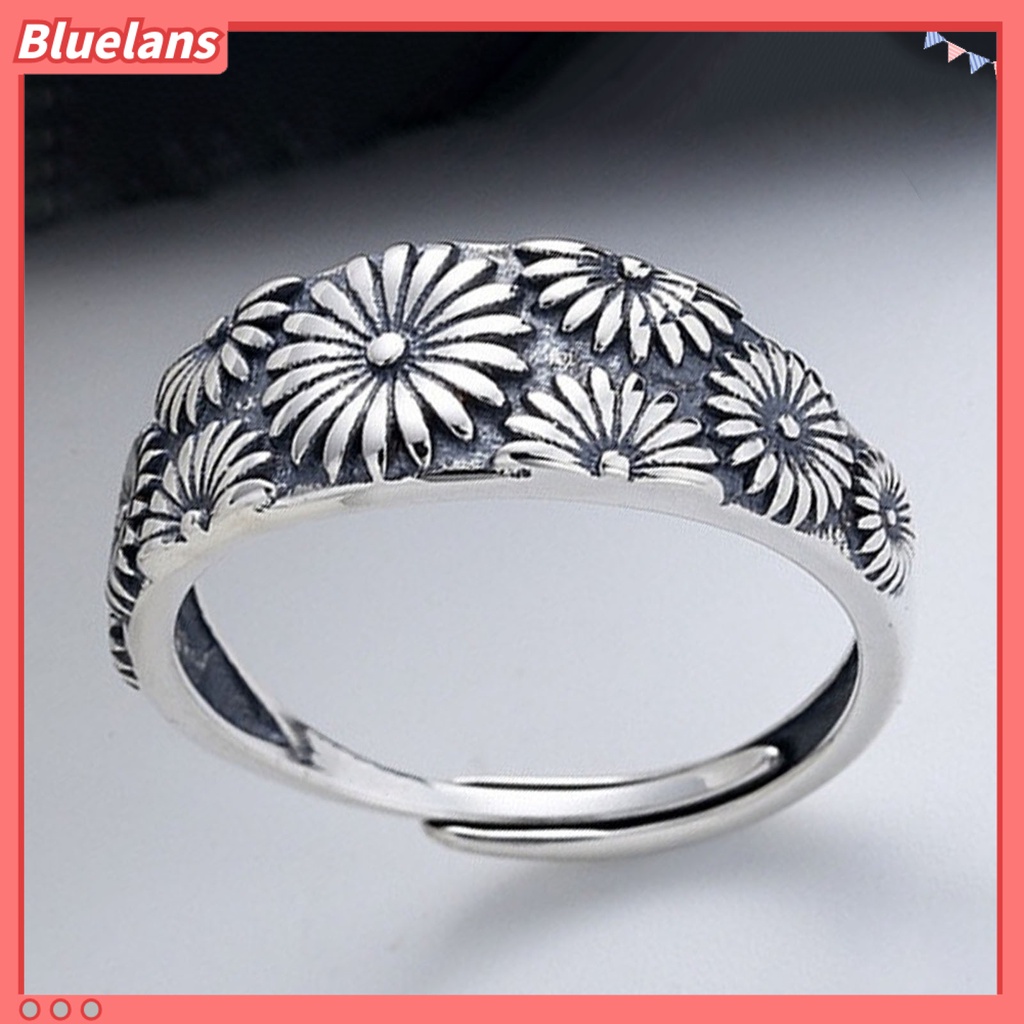 [BLS] Cincin Jari Krisan Adjustable Perhiasan Vintage Cincin Indah Untuk Pernikahan