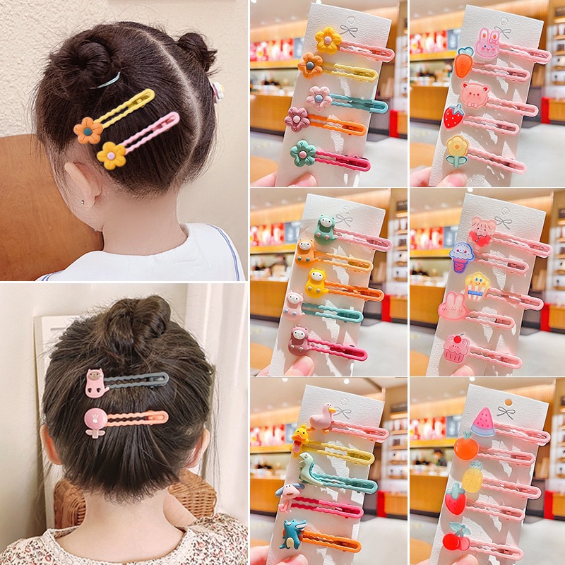 PGC [5pcs] Jepit Gelombang / Jepitan Rambut Anak korea lucu / set Aksesoris Rambut Anak Set jepit Rambut Anak Colorful Hairclip