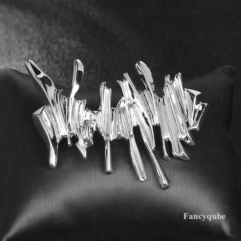 Bros Logam Tidak Teratur Retro Fashion Kepribadian Lencana Aksesoris Pakaian Pria Dan Wanita Hadiah Natal