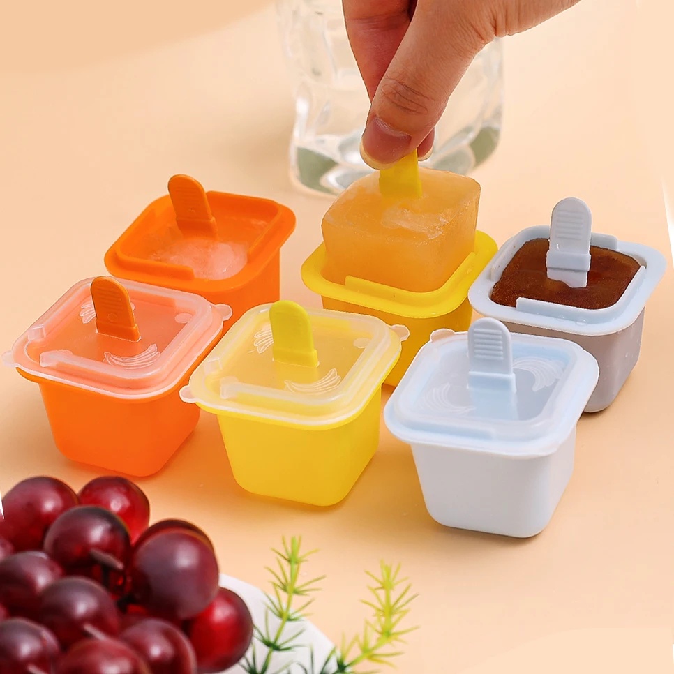 Untuk Pesta Whiskey Cocktail Kitchen/Mini Square Grid Ice Block Mold/DIY Jelly Puding Minuman Bola Kotak Cetakan Es Hoki/Tray Cetakan Es Krim/Ice Cake PP Ice Maker Case/