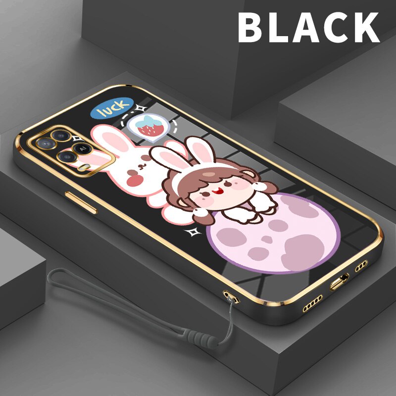 Luck Girl Casing Case for Oppo A5 A3S A12 A12E A7 A5S A7N A92020 A52020 A15 A15S A35 A16 A16S A54S A