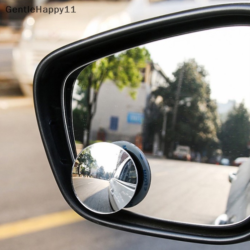 Gentlehappy 2pcs Cermin Penghapus Bintik Blind Mobil Wide-angle Convex Mirror Blind Spot Mirror id