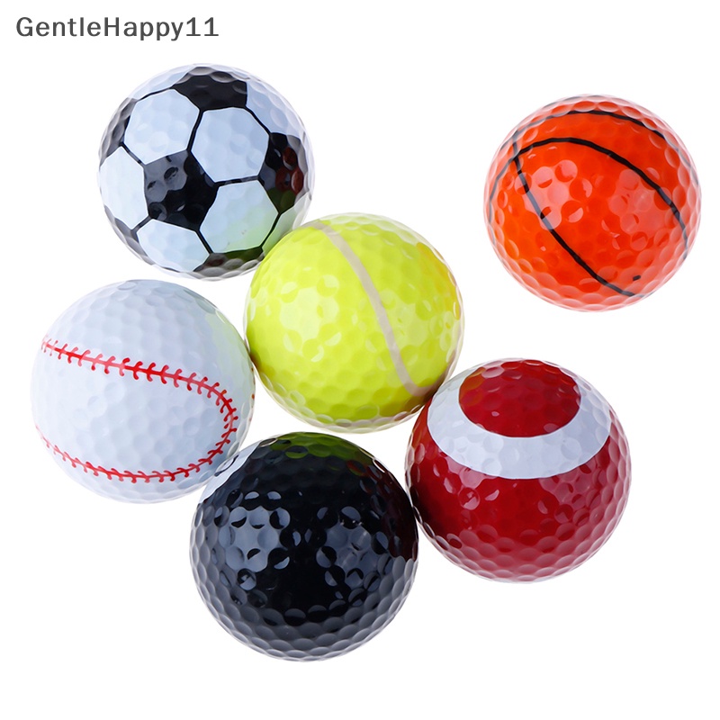 Gentlehappy Olahraga Outdoor Golf Ball Golf Game Strong Resilience Force Bola Latihan Olahraga id