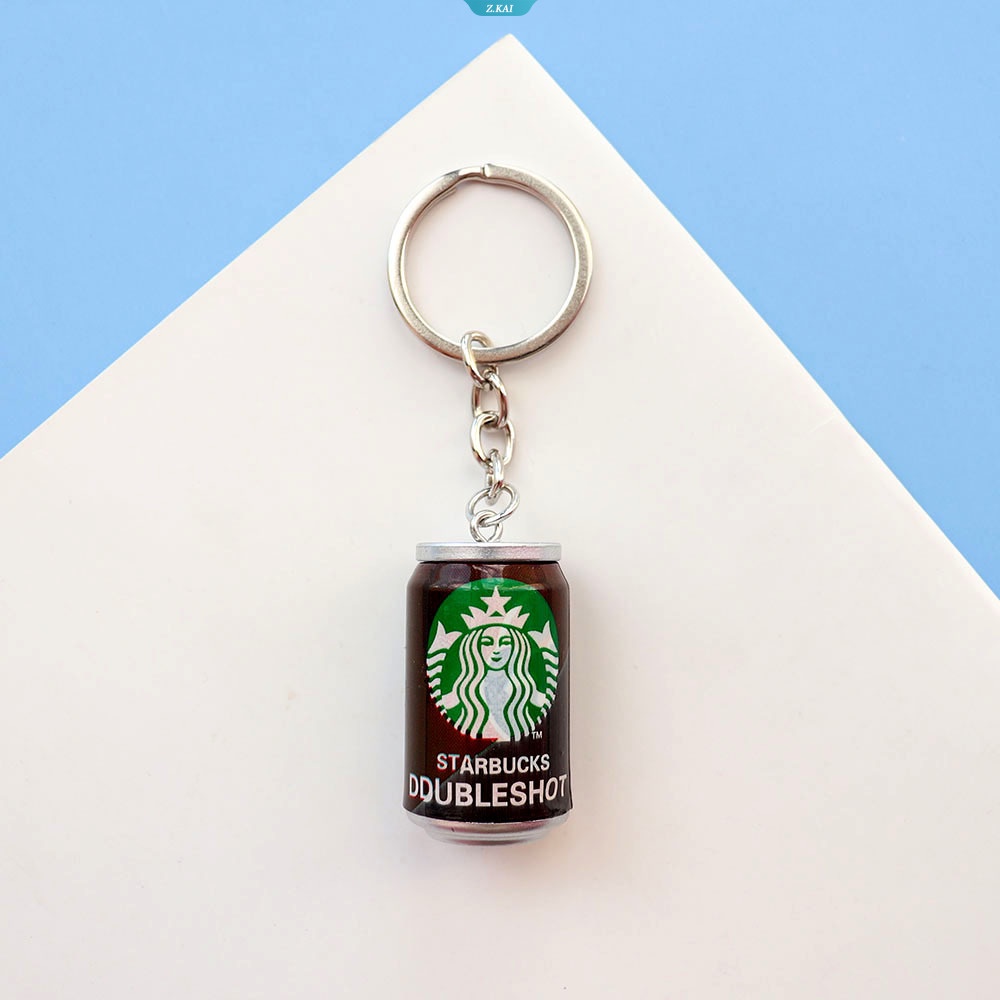 Simulasi Kreatif Mini Coke Kopi Kaleng Gantungan Kuncipendant Keyring Badge Perhiasan Aksesoris Hadiah [ZK]