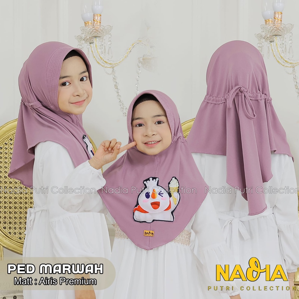 PED MARWAH KIDS / HIJAB INSTAN ANAK MATT AIRISH