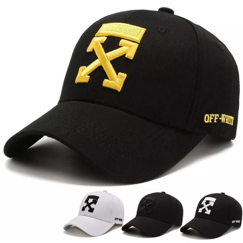 Topi baseball OFF WHITE topi baseball cap pria wanita topi Bordir OFF WHITE quality premium